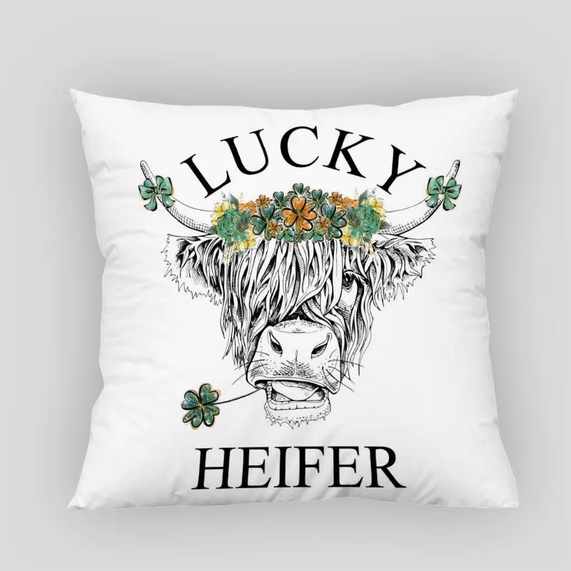 Highland Cow Pillow Cover Customize Pillowcase Modern Home Decorative Pillow Case For Living Room 45X45cm,40X40cm