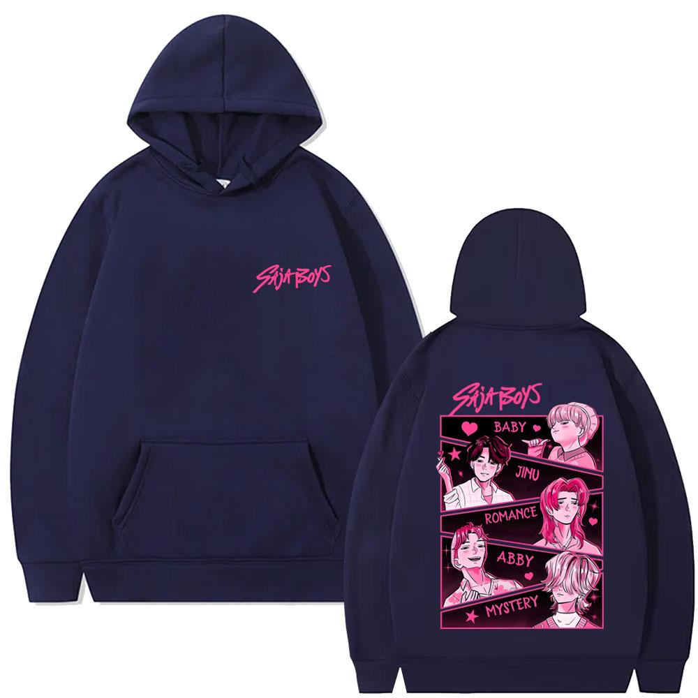 Film KPop Lovci démonů Saja Boys Grafická mikina s kapucí Pánská Dámská Korejská Tepláková souprava s kapucí Pánská Vintage Oversized Mikiny