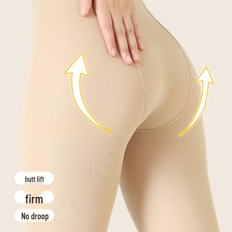 LANGSHA Γυναικείο Βελούδινο Κάλσον Ψευδούς Γυμνού Ποδιού