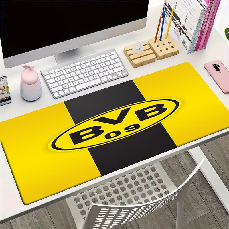 Borussia Dortmund Thema Mauspads, Rutschfeste Gummiunterseite, Multifunktionales Büro- & Wohnaccessoire, Perfekt zur Personalisierung des Arbeitsplatzes.