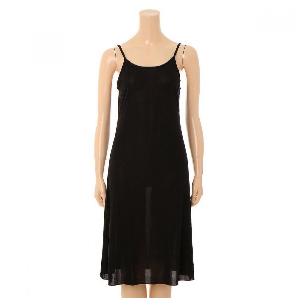 Wacoal Long Slip For Underwear 2 Colors Set  Wgn7303 Iv Bk 