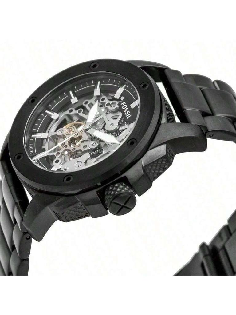 Fossil Men's Quartz Stainless Steel Three-Hand Watch Stainless Steel Case/Scratch Resistant Glass Mirror ME3080