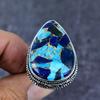 Natural Spiny Oyster Gemstone 925 Sterling Silver Jewelry Ring Size 9 ET-4808
