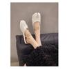Fashion Casual Spring Autumn Vintage Flats Female Leather Split-toe Shoes for Women Designer Soft Bottom Lolita Shoes Ladies