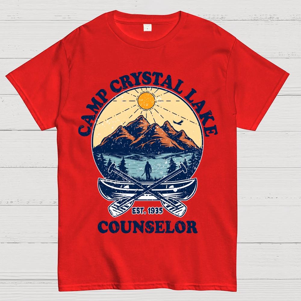 Camp Crystal Lake Unisex 100% Cotton Summer Casual Cool Loose T-Shirt