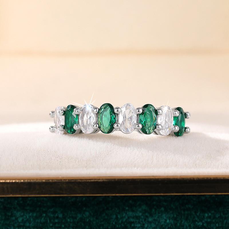 Cubic Zirconia Rings Finger Accessories Lady Nuptial Wedding Occasion Band For Women Jewelry Present GiftsWedding Gift Idea