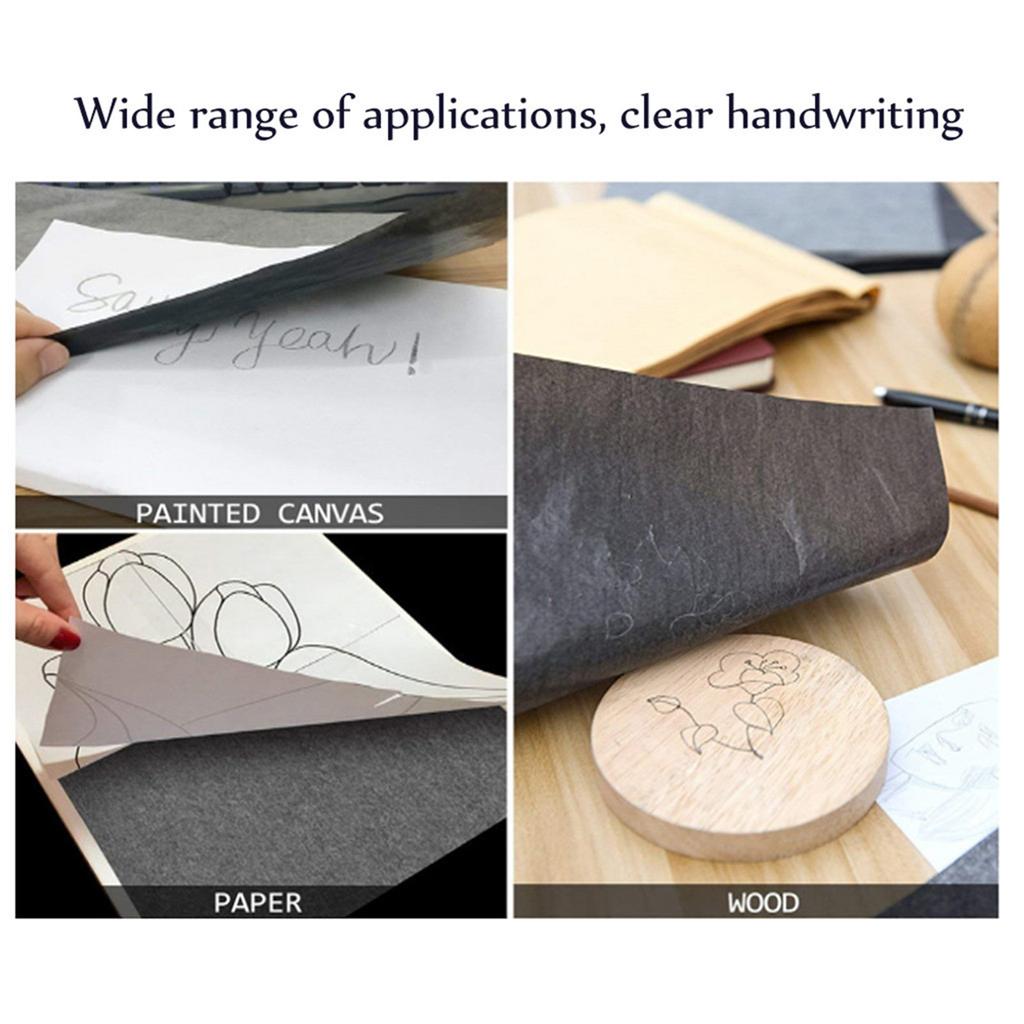 100pcs Black Carbon Copy Paper For Hand, Single-Sided A4 Carbon Paper