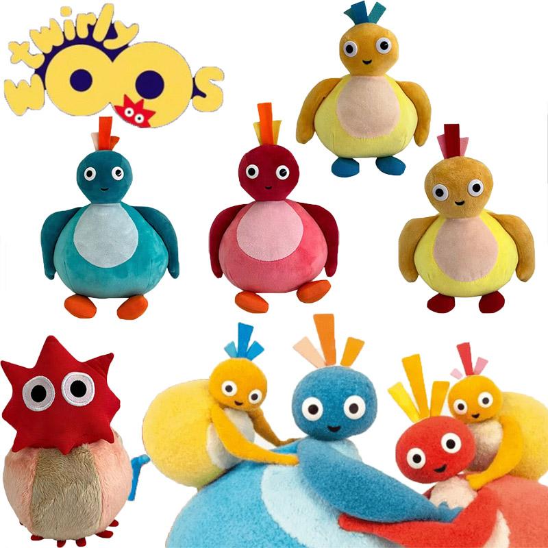 Anime Twirlywoos Plush Toys Cartoon Great BigHoo Toodloo Chickedy Chick Peekaboo Cosplay Dolls Stuffed Animals Plushie Xmas Gift