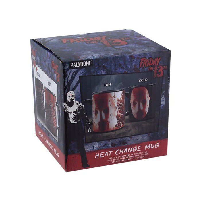Tasse friday the 13th - paladone - heat change - céramique - noir et rouge