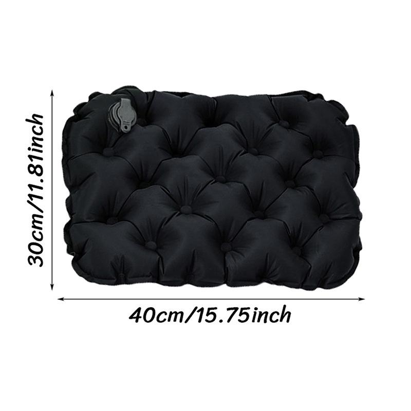 Cojín de Asiento Inflable Portátil Ligero para Acampar - Impermeable, Plegable, Duradero y Cómodo para Sentarse a Largo Plazo