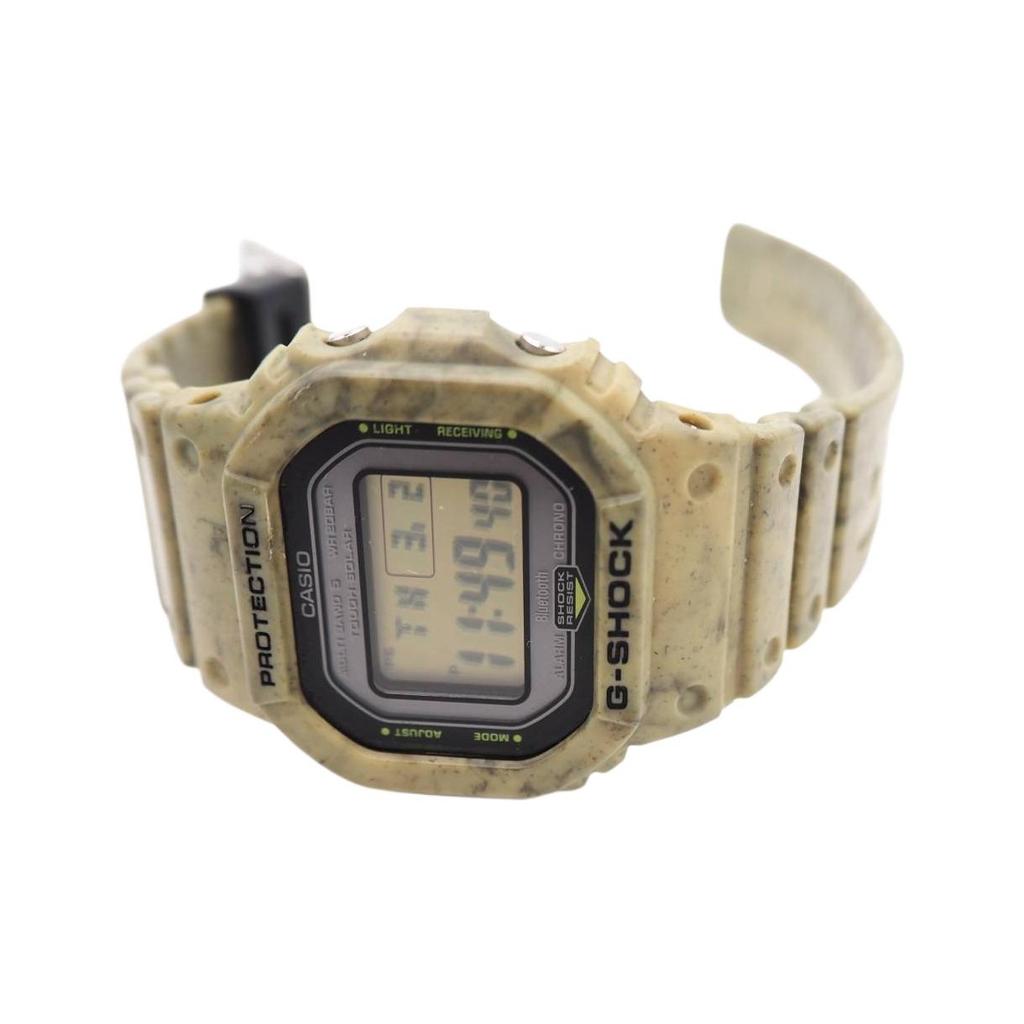 Casio G-Shock Series Universal Quartz Watch Waterproof Sports Casual Solar Quartz Movement Resin Strap Unisex watches Yellow GW-B5600SL-5JF