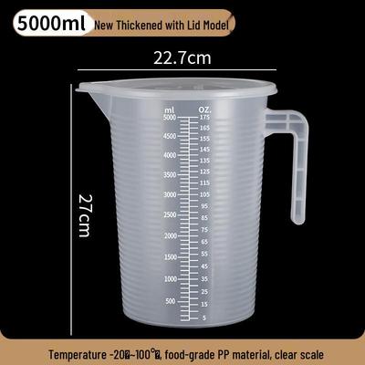 Laboratory Plastic Measuring Cups with Lids