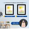 Wood Flap Art Frames Magnetic A6 Photo Frame Framed Picture DIY Children's Exhibition of Paintings Home Decoration Storage Rack