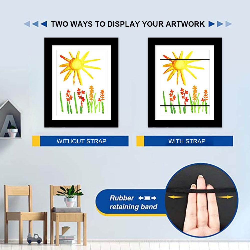 Wood Flap Art Frames Magnetic A6 Photo Frame Framed Picture DIY Children's Exhibition of Paintings Home Decoration Storage Rack