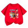 High-Quality Boys' Autumn Cartoon Print Short-Sleeve Round Neck Shirt