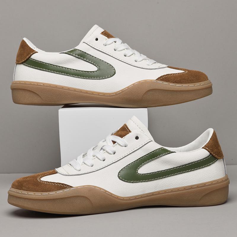 Fashion Genuine Leather Men's Asual Leather Shoes Versatile Tenis Masculino Soft Male Sports Skateboard Footwear Daily Travel Sneakers