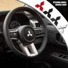 Car Steering Wheel Center Sticker Emblem Decoration For Mitsubishi Lancer 10 9 EX Outlander 3 ASX L200 Competition Ralliart