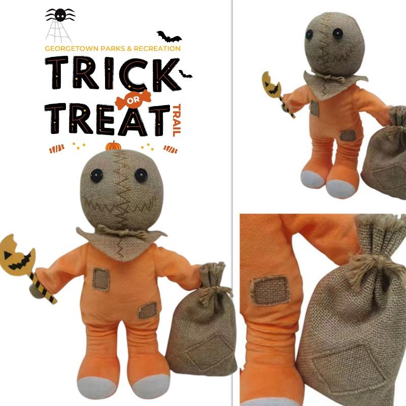 Sam Trick Treat Plush Toy Halloween Pumpkin Man Movie Doll