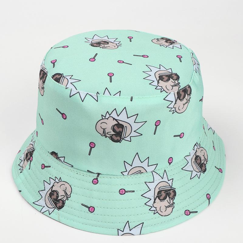 New Space Science Fiction Series Pattern Double-sided Fisherman Hat Unisex Bucket Hat adult size
