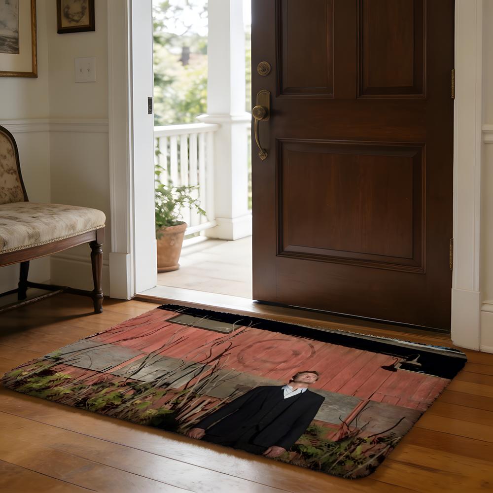 TV The MMentalist Floor Mat Soft Flannel Absorbent Mat Non-Slip Rug Home Bedroom Bathroom