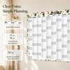 Layout Multicolore Planner Annuale 2027 Calendario Cartaceo Foglio Pianificatore Pianificazione Ufficio Domestico