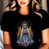 Santa Muerte T Shirt Heavy Cotton Holy Death Dark And Mystical Symbol Of Strength Day The Dead