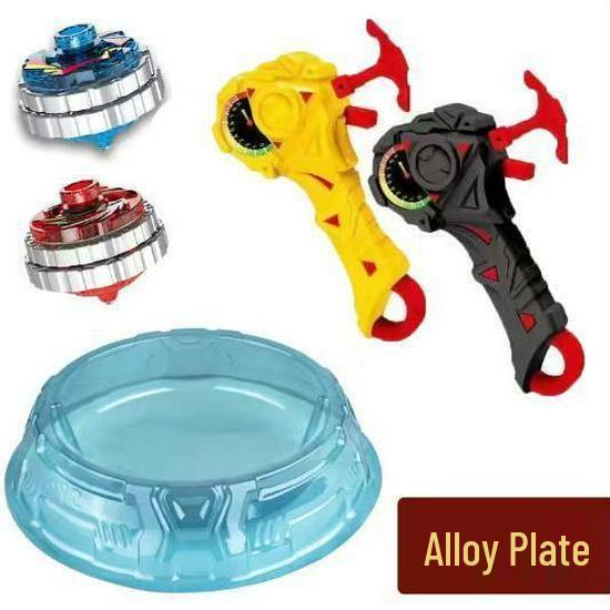 Free Shipping Dual Alloy Burst Gyro Toy - Magic Light Pull String Battle Gyro