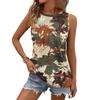 Womens Casual O Neck Loose  Sleeveless Top T-shirt  Summer Tank Tops For Women Tank Camisole Sleeveless Basic Tops