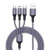 Ladekabel Anti-Verwicklung Datenübertragung PVC Stilvoll 8-Pin Micro USB Typ-C Mehrfarbiges Kabel für Büro