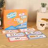 30Pcs Word Family Build Book Kids Preschool Learning Activity Sights Words Flash Cards Kindergarten Read