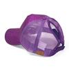 Pink Hat Sparkling Sequin Fluorescent Baseball Hat Summer Cotton