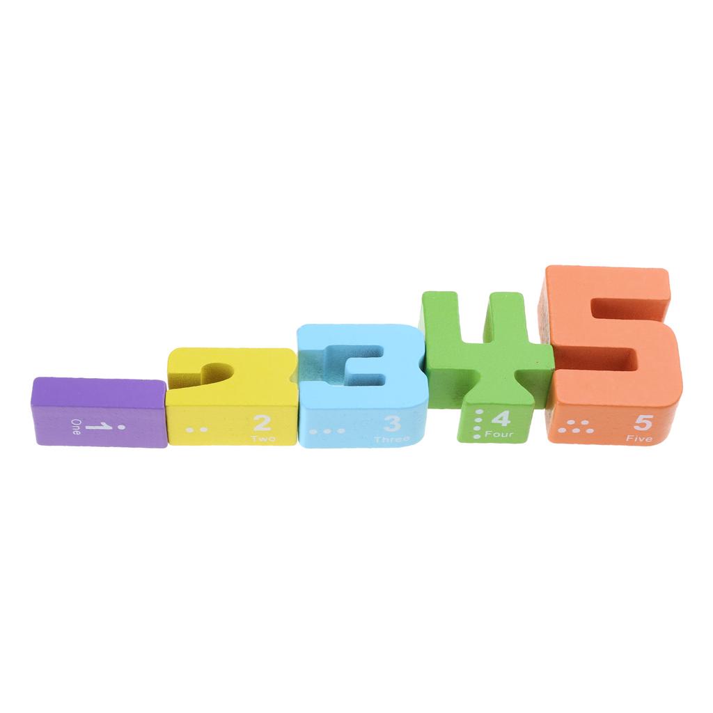 Digital Puzzle 3D Number Building Block Set for Baby Stacking Toy Brain Developmental Learning Gift for Kids