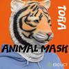 EXDUCT Animal Mask, Tiger Animal Mask, Headgear, Mask, Mask, Party Mask, Funny Mask, Cosplay Mask, Disguise Mask, Costume