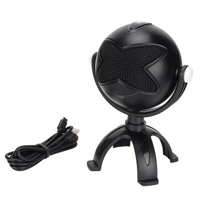 Microfono a Condensatore USB ME7 Plug and Play Microfono da Desktop Cablato con Indicatore LED per
