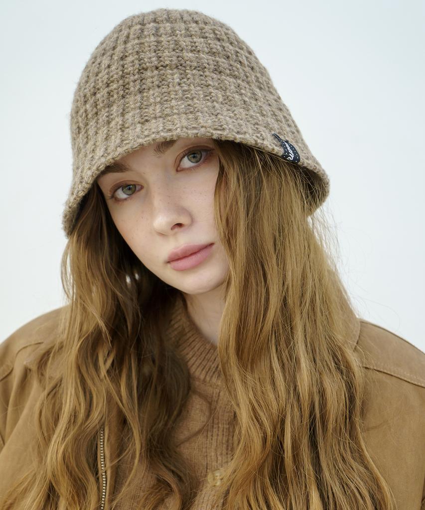 Mimin Board Knit Basic Bucket Hat (Select 1 Of 4)