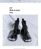 2024 Spring Patent Leather Martin Boots - Men's All-Match, Trendy British Style Work Shoes (33988-R)