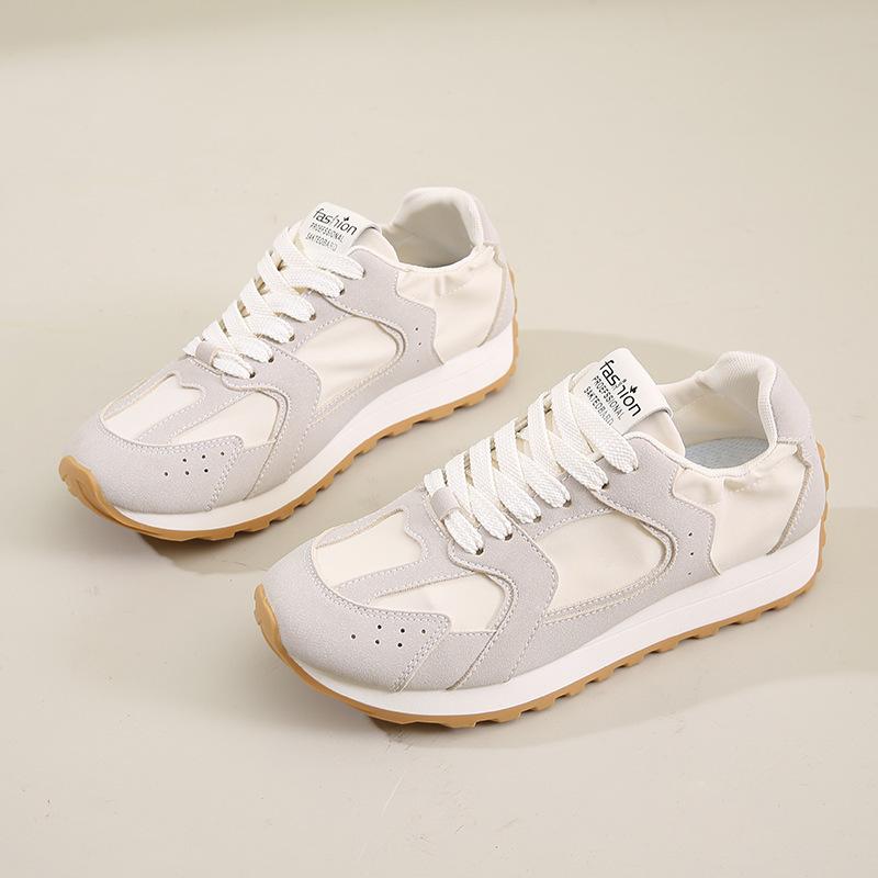 Is the new board shoes women's spring student sports running shoes casual shoes platform height increase F-