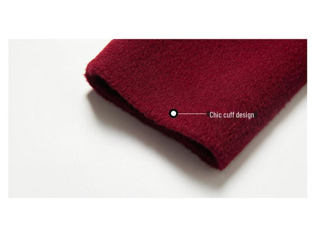 Petite Wool Coat for Women: Autumn/Winter Fashion, Middle-Aged & Elderly, Short Double-Sided Cashmere