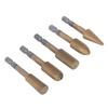5PCS Rotary File Tools 14in Shank Double Cut Burr Files Woodworking Grinding Carving Files