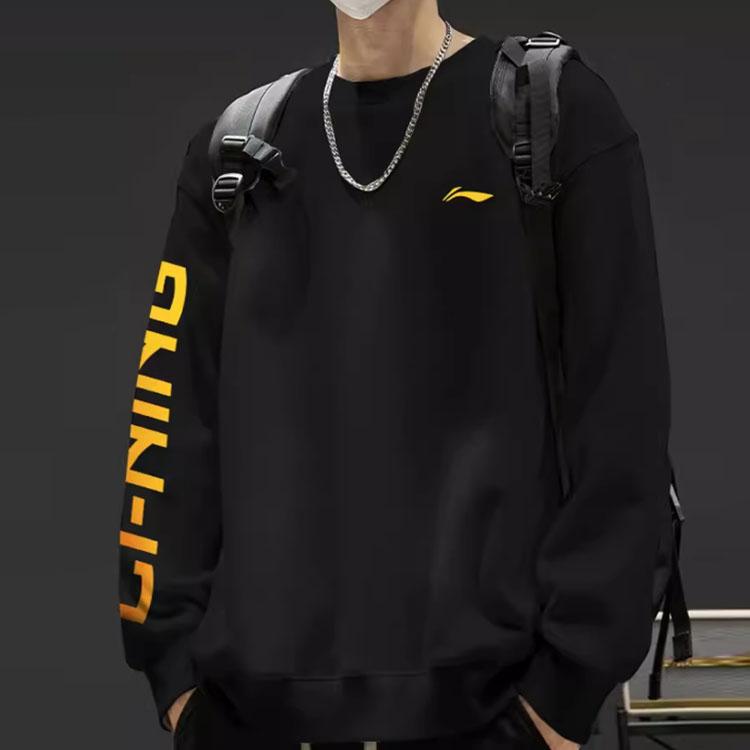 Li Ning Casual Sports Crew Neck Pullover Long Sleeve Sweatshirt Men sweatshirt YWDT531-2