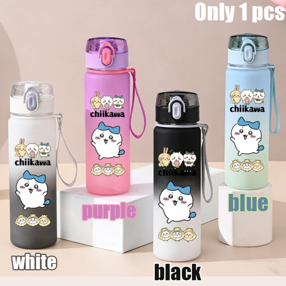 550ml Nanka Chiisakute Kawaii Yatsu School Drink Bottle Usagi Chiikawa Hachiware Plastic Gradient Color Water Cup Gourde Gift