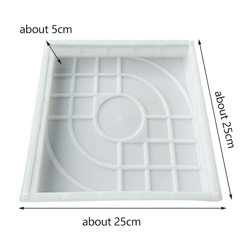 Create Stunning Garden Walkways with Reusable Plastic Paving Mold for Concrete Tiles DIY