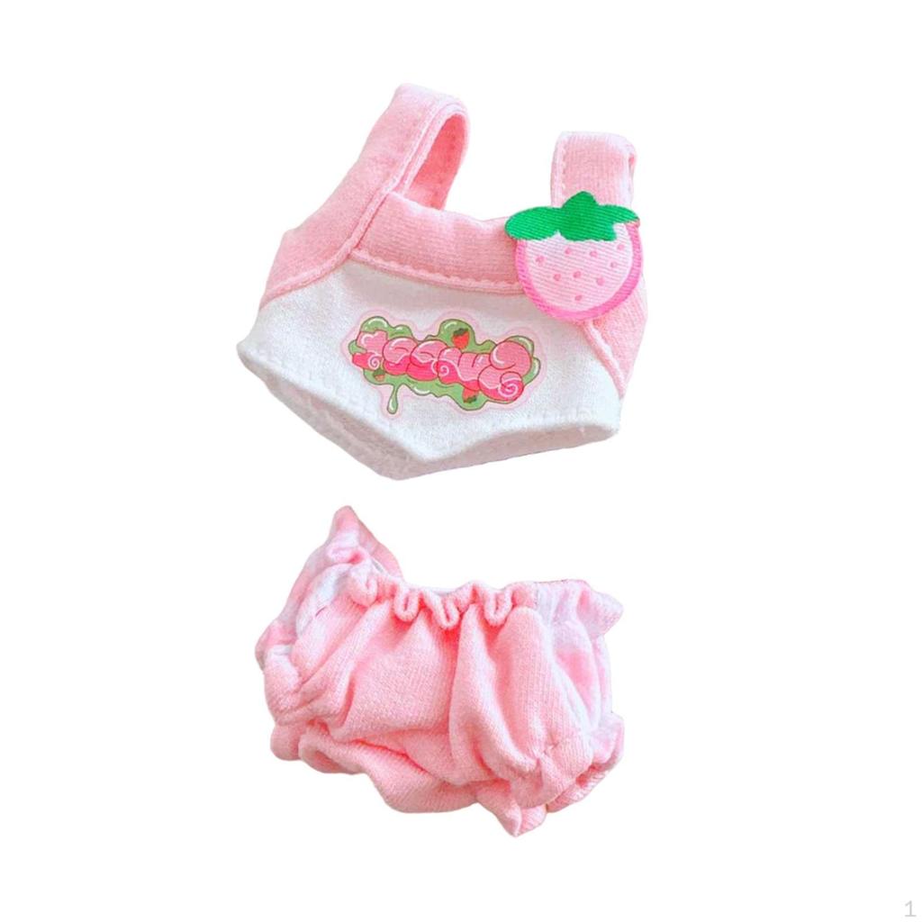 2 Pieces Doll Vest And Shorts Set for Creative Dress Up - DIY Accessories Dolls