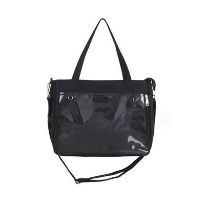 Remarks Japan Ita Bag, Tote Bag, Otaku, Stylish, Men's, Vinyl, Shoulder Bag, Transparent, Women's, Black