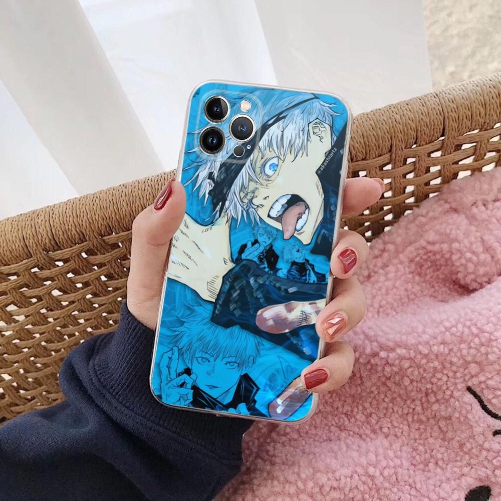 J-Jujutsu K-Kaisen G-Gojo Anime Phone Case For IPhone 16 15 14 11 12 13 Mini Pro XS Max Cover 6 7 8 Plus X Funda Shell