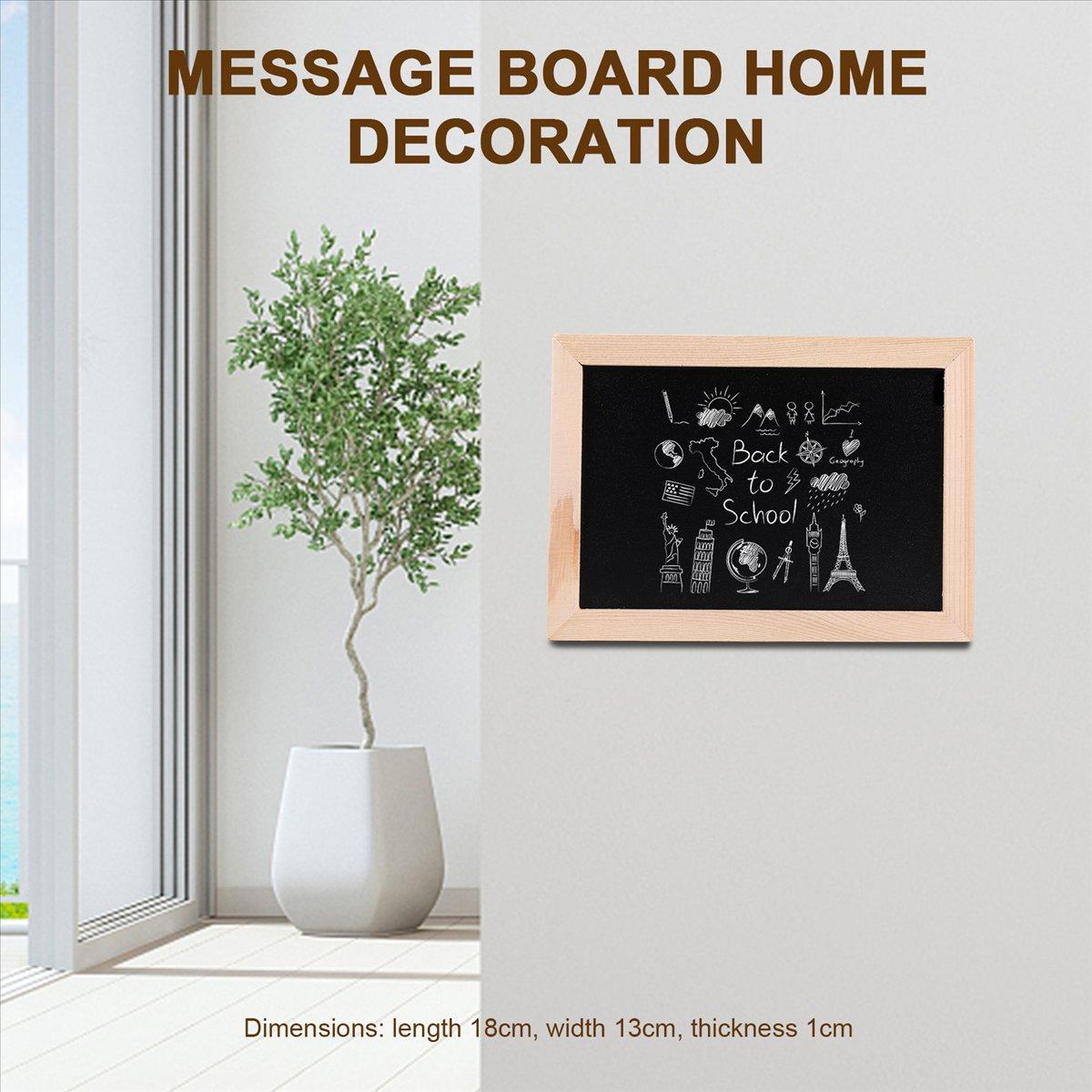 

BHBL Double-Sided Blackboard Wooden Crafts Wooden Frame Small Blackboard Writing Message Board Home Decoration DIY Listing China Mainland