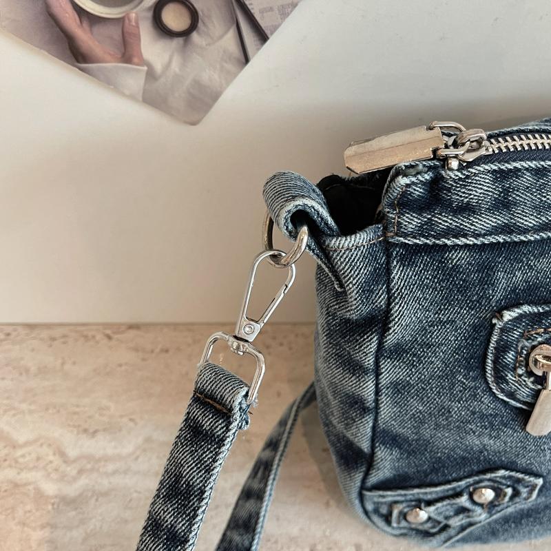 Denim Tasche Damen Schulter Umhängetasche Handytasche