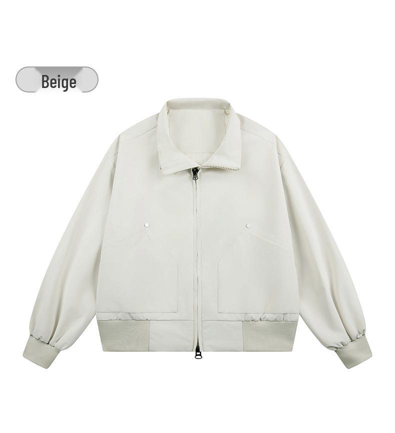 2026 Men's Loose Fit Bomber Jacket: Versatile Casual Spring/Autumn Outerwear for Him and Her