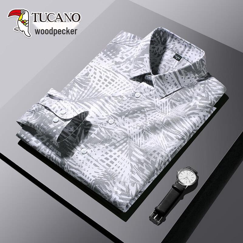 TUCANO Men s Floral Long-Sleeved Shirt 3XL