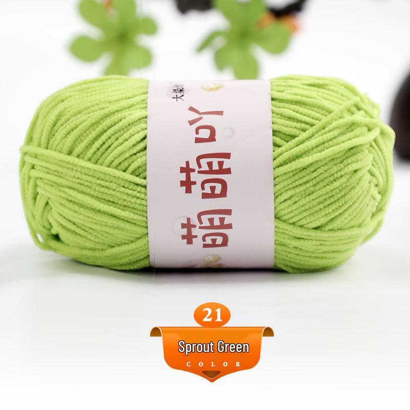 Medium Thick Chenille Yarn for Handmade Crochet Bags & Dolls